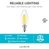 Luxrite B11 LED Light Bulbs 5W (60W Equivalent) 550LM 3000K Soft White Dimmable E12 Candelabra Base 24-Pack LR21594-24PK